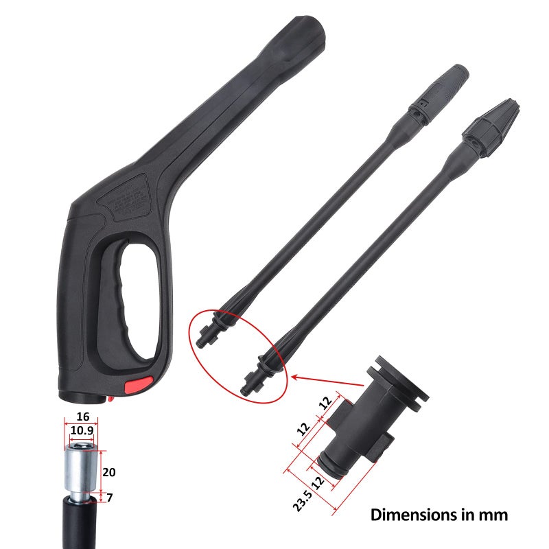 Bear Force High Pressure Water Spray Gun Wand Nozzle, Replacement Pressure Washer Gun Compatible with Portland Pulsar Powerwasher TaskForce TaskMaster ShopForce Electric Pressure Washers - Image 3